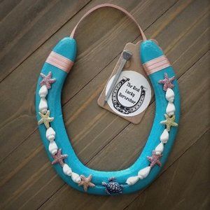 Handcrafted Real Lucky Horseshoe, Unique Housewarming Gift, Beach Decor